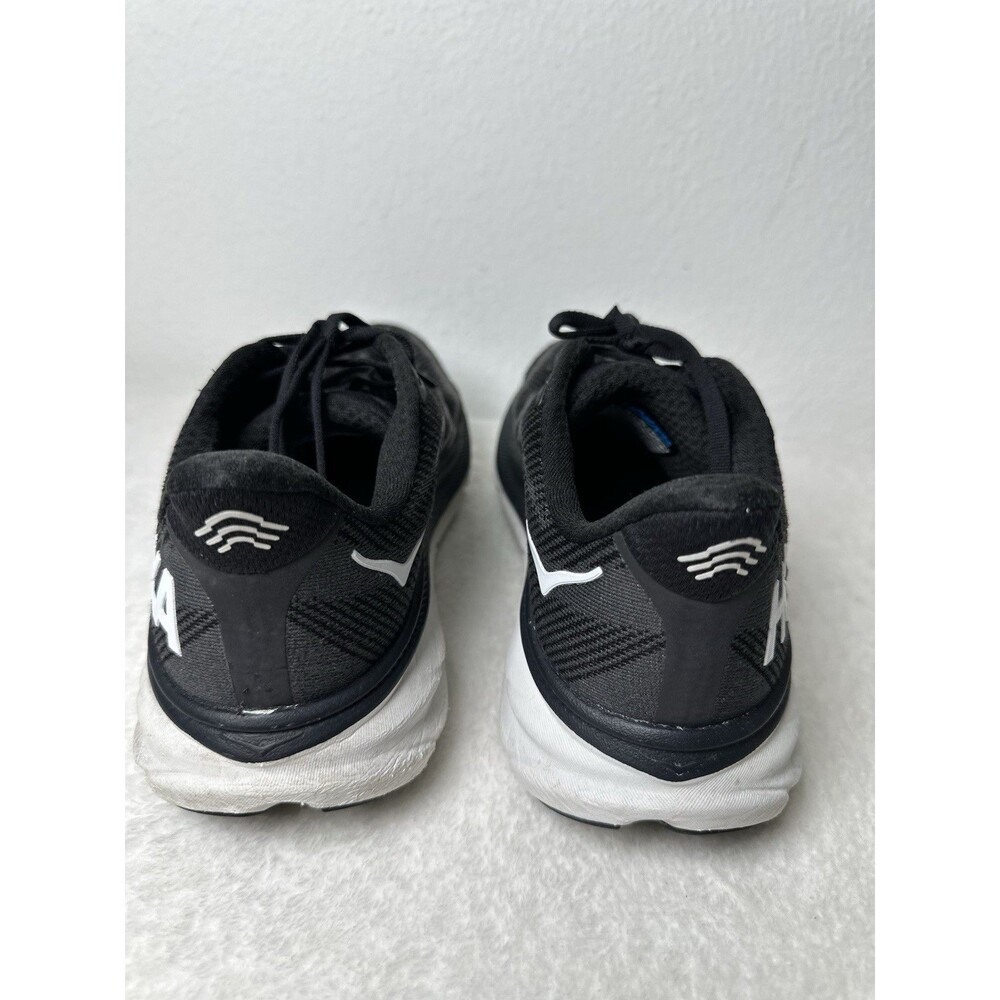 Hoka One One Clifton 9 Women's Size 7.5B Black White Running Lightweight Shoes - Picture 5 of 13